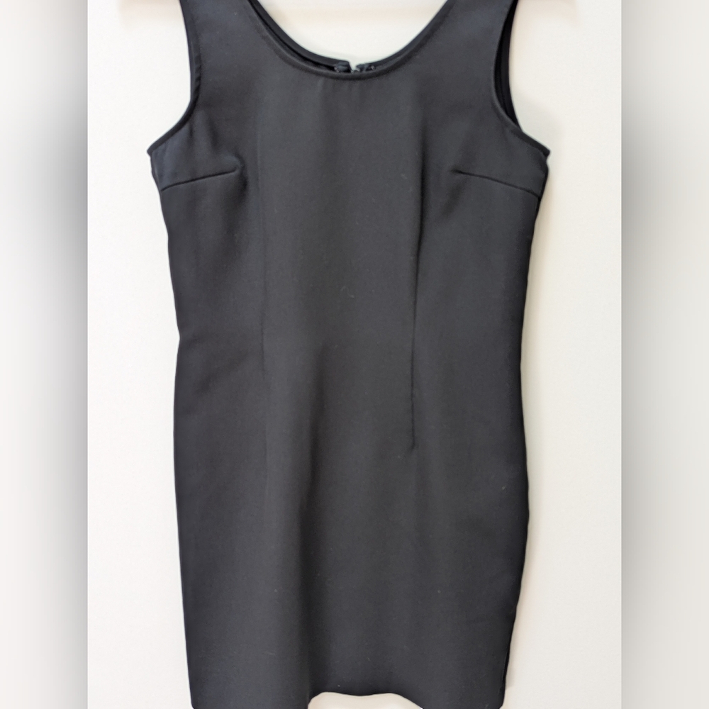 Classic Black Sleeveless Sheath Dress | Wiggle Fit | Way Michelle | Made in USA - Picture 2 of 4